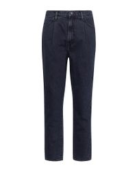 J Brand 835 Mid Rise Capri Jeans - Exposure in Black | Lyst