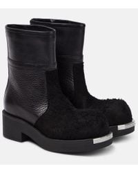 MM6 by Maison Martin Margiela Anatomic Slip-on Suede Boots MM6 by Maison Martin Margiela Anatomic Slip-on Suede Boots