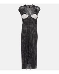 【Christopher Kane】クリスタル-embellished bodyconミニドレス Crystal-embellished bodycon minidress in black - Christopher