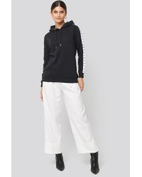 Calvin Klein Monogram Tape Hoodie Black