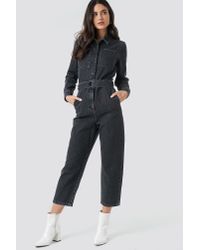 na kd jeans jumpsuit