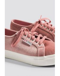 superga pink velvet