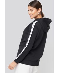 Calvin Klein Monogram Tape Hoodie Black