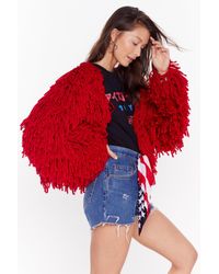 shaggy red jacket