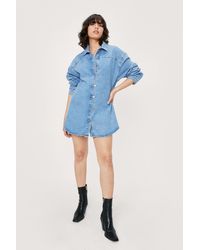 long denim shirt dress