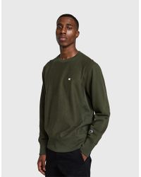 champion sweatshirt mens olive