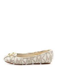 michael kors fulton leather moccasin flats