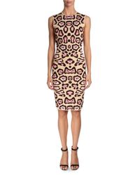 Givenchy | Brown Jaguar Printed Milano Jersey Dress | Lyst