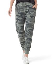Splendid Gray Essential Active Field Camo Jogger Sweatpants