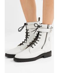 tabitha simmons white combat boots