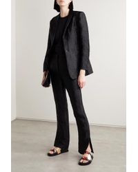 burberry colorblock leather slides