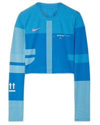 nike off white crop top