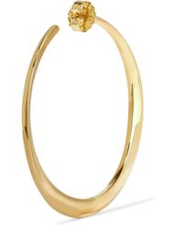 gold ippolita karat hoop classico earrings metallic