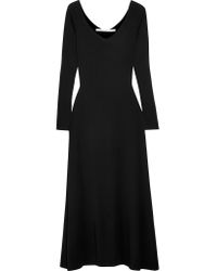 Rosetta Getty Cotton-jersey Midi Dress in Black - Lyst