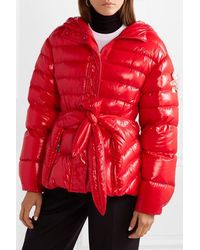 Moncler Genius Red 4 Moncler Simone Rocha Gesteppte Daunenjacke Lolly mit Appli
