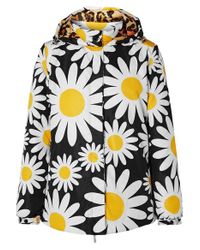 Moncler Genius Black + 0 Richard Quinn Connie Daunenjacke Aus Shell Mit Blumenprint Und Kapuze