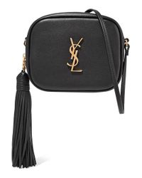 Saint Laurent Black Monogramme Blogger Leather Shoulder Bag