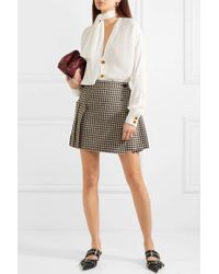 frayed wrap mini skirt