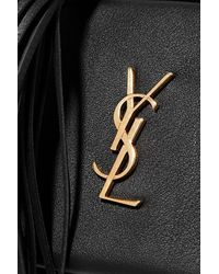 Saint Laurent Black Monogramme Blogger Schultertasche Aus Leder