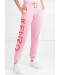 Pantalon De Survêtement En Jersey De Coton Imprimé KENZO en coloris Pink