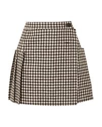 frayed wrap mini skirt