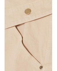 jacquemus folded denim midi skirt