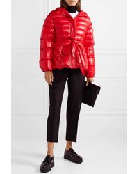 Moncler Genius Red 4 Moncler Simone Rocha Gesteppte Daunenjacke Lolly mit Appli