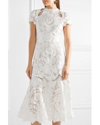 jonathan simkhai guipure lace midi dress