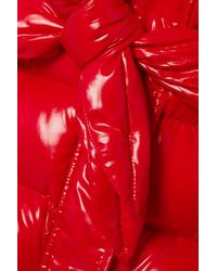 Moncler Genius Red 4 Moncler Simone Rocha Gesteppte Daunenjacke Lolly mit Appli