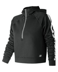 New Balance Black Anticipate Crop Pullover