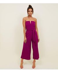 new look purple jumpsuit