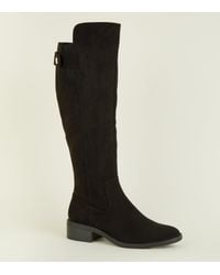 new look black knee high boots