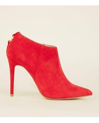 new look red boots