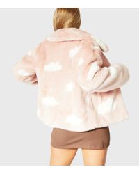 Skinnydip London Pink Cloud Faux Fur Coat New Look