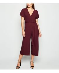 new look purple jumpsuit