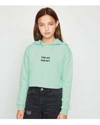 girls mint hoodie