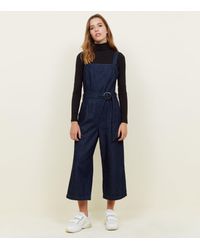 new look denim culotte jumpsuit