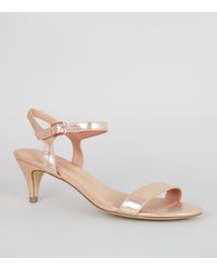 gold kitten heels wide fit