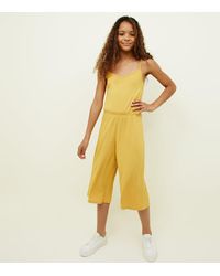 girls mustard jumpsuit