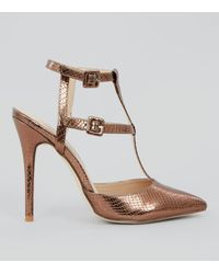snakeskin heels new look