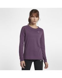 nike tailwind women's long sleeve running top