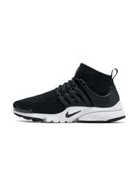Nike Rubber Air Presto Ultra Flyknit Women's Shoe in Black/White ...