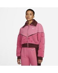 Nike Pink Sportswear Icon Clash Fleece Jacket