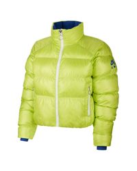 green nike puffer jacket