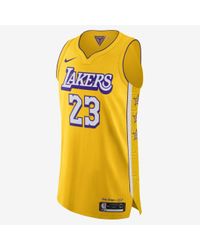 Nike Lebron James Lakers City Edition Nba Authentic Jersey in ...