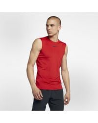 nike pro sleeveless fitted