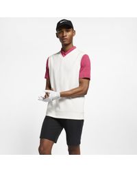 Nike Synthetic Dri-fit Golf Sweater Vest for Men - Lyst