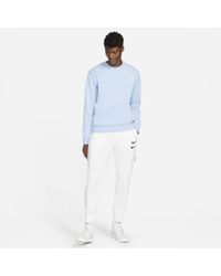 nike club crew sweatshirt light blue