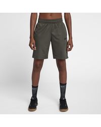 olive green nike shorts womens