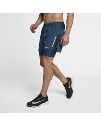 nike distance 2 in 1 running shorts